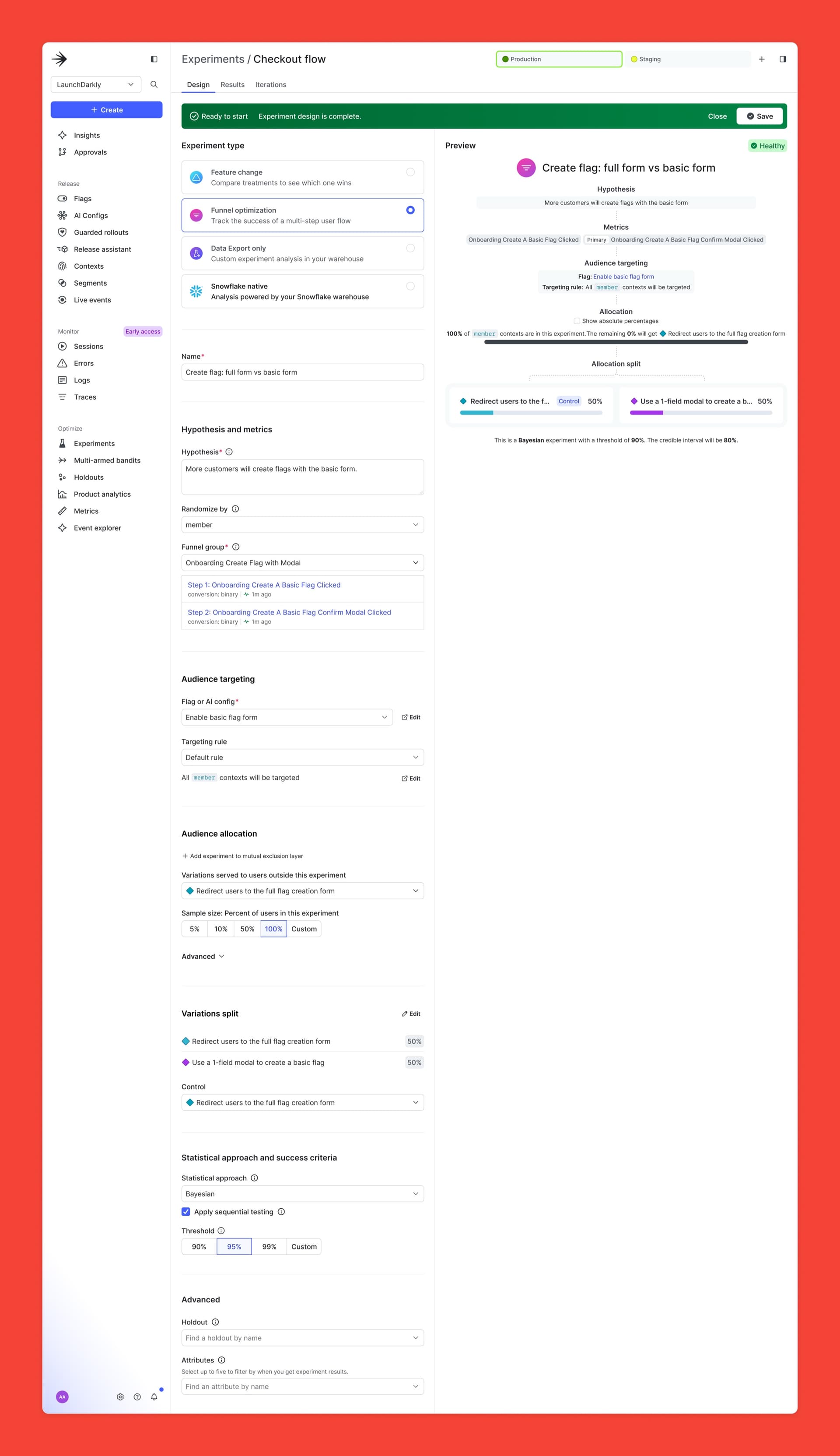 Experimentation Platform screenshot 4