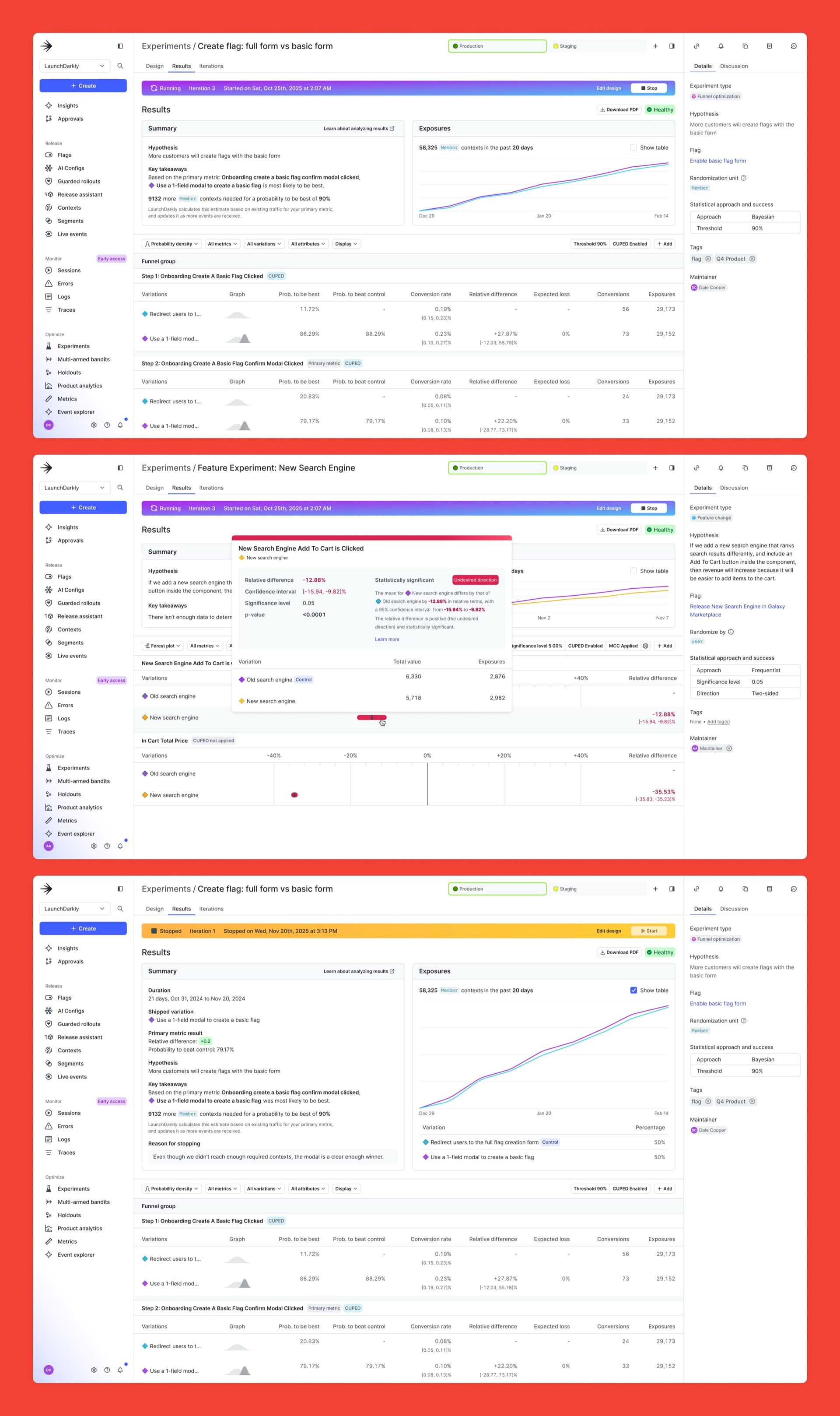 Experimentation Platform screenshot 1